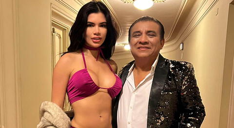 Manolo Rojas junto a Samantha Batallanos.