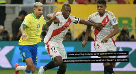 Hinchas peruanos critican a Luis Advíncula por desempeño en el Perú vs. Brasil.