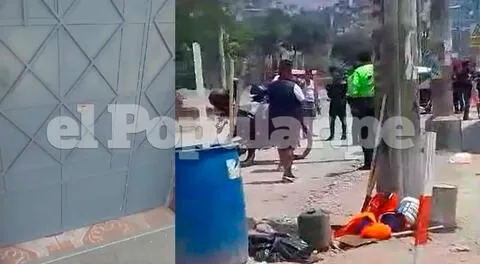 Comas: Sicarios desatan terror y balean a obreros en la avenida Túpac Amaru