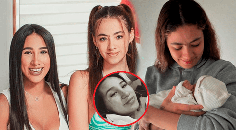 Melissa Lobatón felicita a su hermana Samahara Lobatón por el nacimiento de su sobrina.