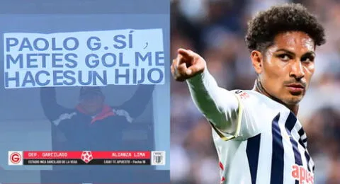 Hincha de Alianza Lima hace peculiar pedido a Paolo Guerrero en el partido ante Deportivo Garcilaso.