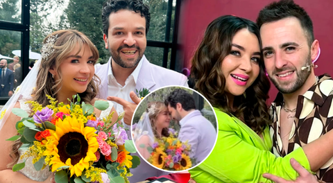 Daniela Luján se casó, pero Martín Ricca no pudo asistir a la boda.