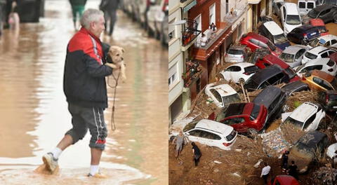 El peligroso fenómeno DANA viene azotando las ciudades de Valencia y Málaga, en España.