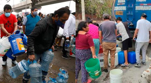 Ciudadanos deberán juntar agua en depósitos para evitar inconvenientes durante el corte de agua, señala Sedapal.