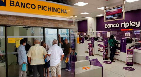 Banco Pichincha y Ripley se encuentran en la lista de las entidades e rojo.