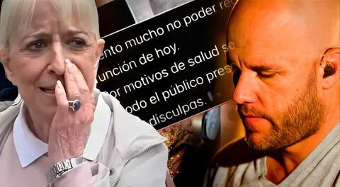 Regina Alcóver, madre de Gian Marco, se pronuncia sobre su estado de salud tras ser internado.