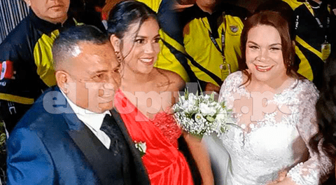 Tony Rosado y Susan Pacheco nervios al llegar a su boda.