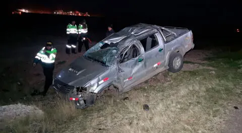 Accidente de tránsito sucedió en la vía Puno - Juliaca. PNP investiga causa del siniestro.