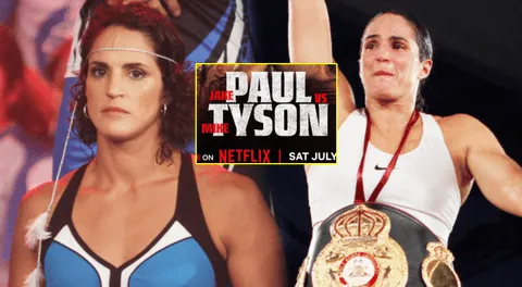 Kina Malpartida en pelea de Mike Tyson vs Jake Paul por Netflix.