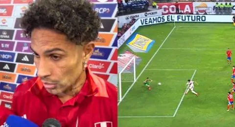 Paolo Guerrero y su fuerte respuesta tras fallarse una clara ocasión de gol ante Chile.