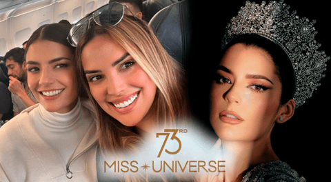 Cassandra Sánchez de la Madrid apoya a Tatiana Calmell antes del Miss Universo 2024.