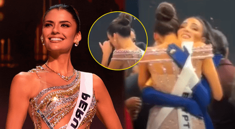 Tatiana Calmell llora y es consolada tras final del Miss Universo.