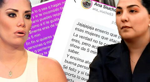 Ana Siucho y Grasse Becerra tienen fuerte enfrentamiento en redes sociales.