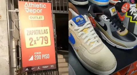 Outlet caleta REMATA dos zapatillas Nike, Adidas y más por solo S/79: ¿Cómo llegar?