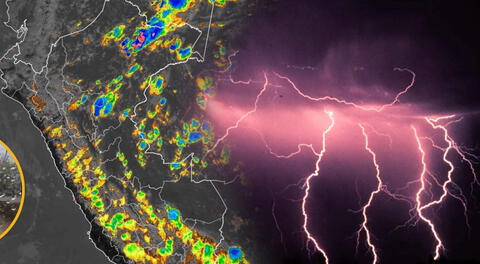 Las regiones que se verán afectadas con las tormentas eléctricas.