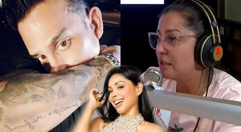 Karla Tarazona habla sobre el tatuaje de Christian DOmínguez.