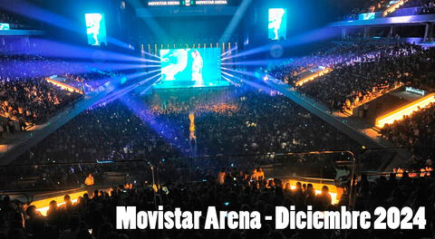 Conoce todo sobre todos los conciertos en el Movistar Arena para diciembre del 2024.