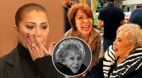 Alejandra Guzmán se quiebra tras el fallecimiento de su madre Silvia Pinal.