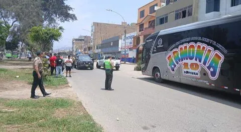 Armonía 10: balean bus de orquesta cuando se preparaban para dar un show en el Callao