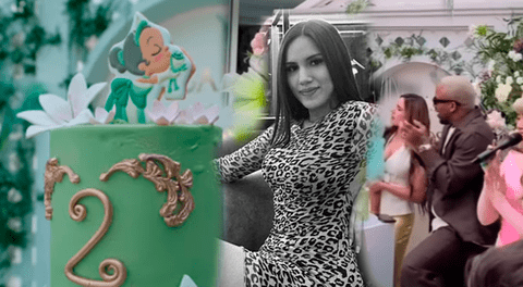 Darinka Ramírez muestra la cantidad de regalos que recibió su hija en su cumpleaños.