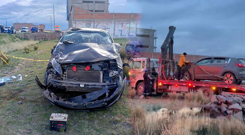 Padre de familia muere tras ser atropellado por una automóvil en la vía Juliaca-Huancané.