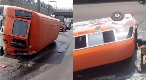 Accidente en óvalo de Puente Piedra: multiple choque deja un muerto y varios heridos