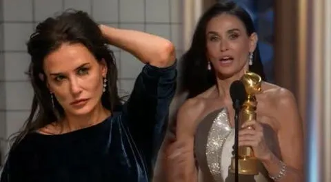 Demi Moore gana Globo de Oro a 'Mejor Actriz' por 'La Sustancia'.