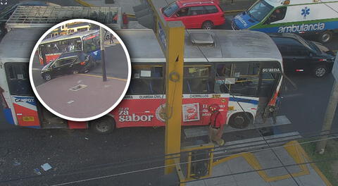Accidente de tránsito en Miraflores deja varios heridos: video muestra el momento de la tragedia