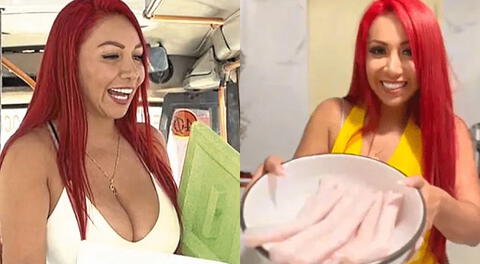 Deysi Araujo inició su negocio de marcianos en San Isidro.