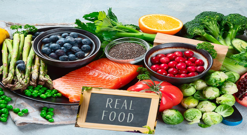 Alimentación sana para el estado físico y mental.