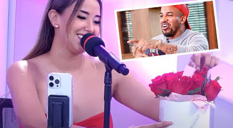 Xiomy Kanashiro recibe ROMÁNTICO ramo de rosas EN VIVO con revelador mensaje, ¿de Jefferson Farfán?