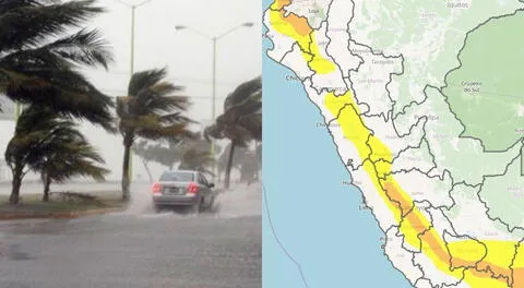 El Senamhi emitió una alerta naranja en más 15 regiones del país desde el jueves 6 al sábado 8 de marzo.