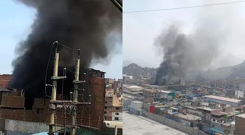 La Victoria en alerta: incendio arrasa vivienda y más de diez unidades de Bomberos luchan contra las llamas