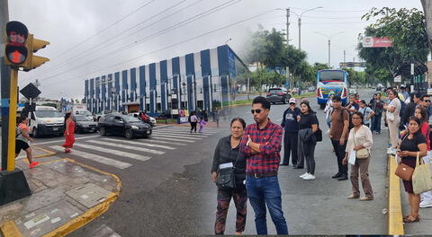 Paro de transportistas en el Callao afecta a decenas de personas en la av. Venezuela.