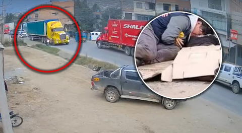 Cámaras de seguridad captan el momento en el que tráiler arrolla a joven en motocicleta.