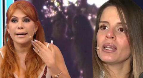 Magaly Medina molesta y sin creerle a Alejandra Baigorria tras agresión a su mamá.