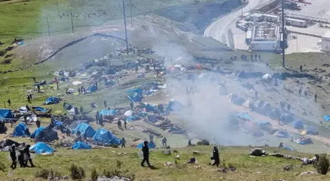 Denuncia represión policial por conflicto con minera Las Bambas