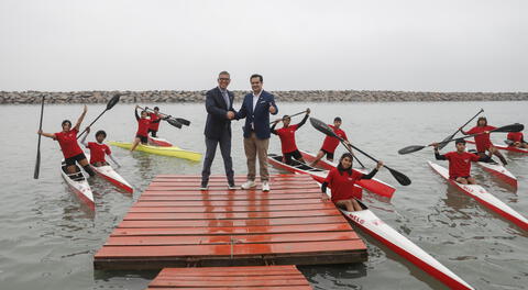 Presidente del IPD con alcalde de La Punta.