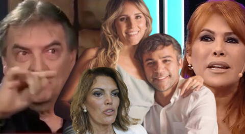 Magaly Medina expone a Renzo Schuller y su esposa y Carlos Morales los defiende.