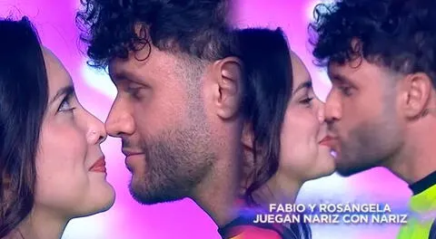 Fabio Agostini roba un beso a Rosángela Espinoza EN VIVO en Esto Es Guerra y ella tiene inesperada reacción: "Lo veo guapo"