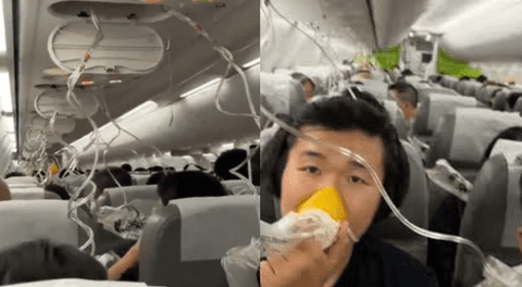 Caída repentina de avión entre China y Japón pasajeros vivieron minutos de terror.