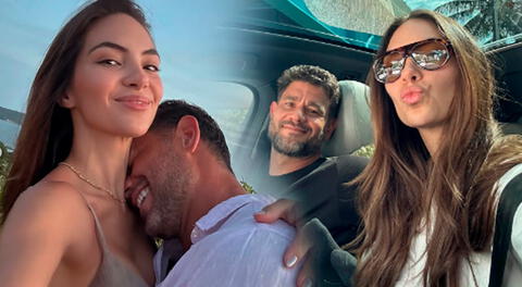 Natalie Vértiz y Yaco Eskenazi celebran buena noticia.
