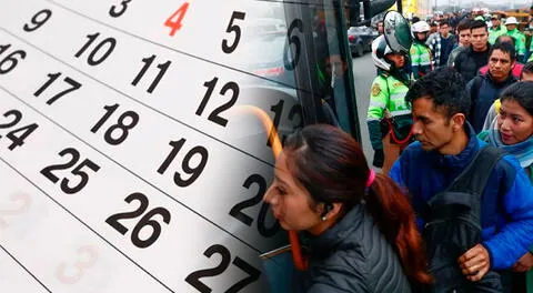 Conoce si este24 y 25 de julio será feriado o día no laborable en Perú.
