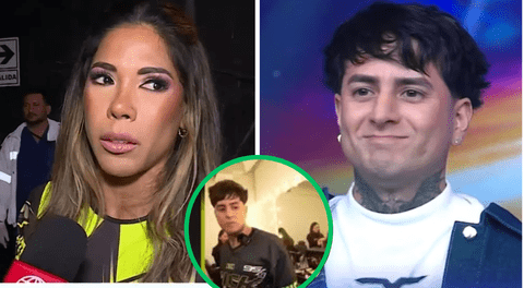 El influencer sorprende a la chica reality en vivo.