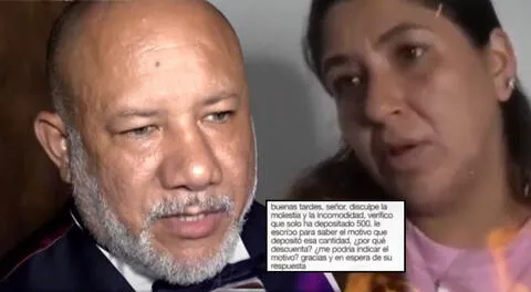 Steve Palao solo enviaba 500 soles de pensión a Beatriz Cahuas.