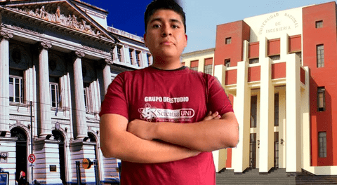 Sus padres querían que estudie en la UBA de Buenos Aires, pero argentino prefirió la UNI y tras cuatro intentos lo logró