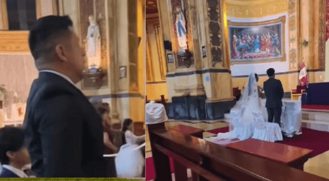 Peruano no resistió más y toma radical decisión durante boda religiosa de su mejor amigo