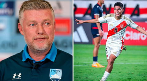 El entrenador del Sydney FC declaró sobre Piero Quispe. Foto: Sydney FC