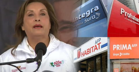 Dina Boluarte no se opondrá a un octavo retiro de las AFP