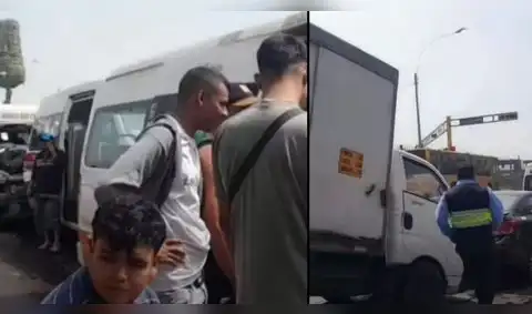 Múltiple choque previo a Navidad: Se registra aparatoso accidente de tránsito en la Estación Naranjal de Independencia